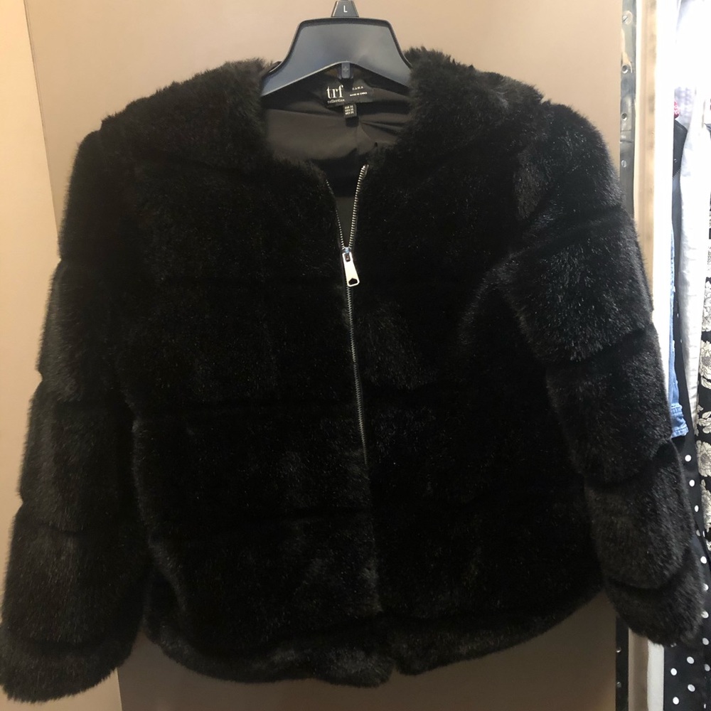 Zara faux fur jacket